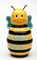 Hand Painted Ceramic Bumblebee Cookie Jar, Home Décor, Gift for Her, Gift for Mom, Kitchen Décor, Cafe Decor